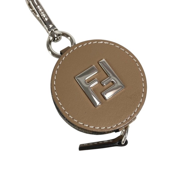 FENDI Accessories - FENDI Zucca FF Logo Measuring Tape Scale Accessory Bag Charm Keychain Leather...
